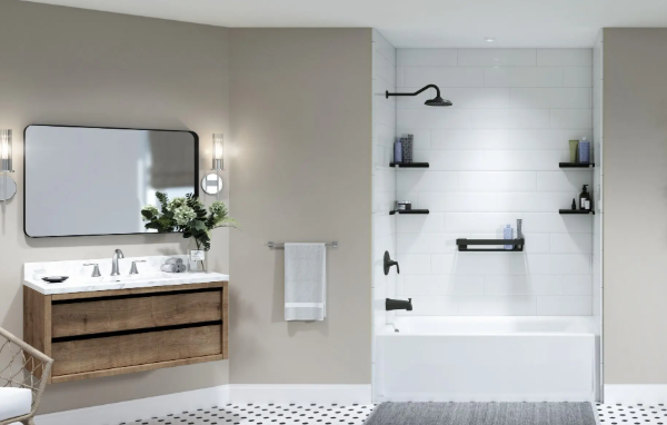 Tub to Walk-in Shower Conversion Near Me in Farmington, MI — Marathon Bath Systems
