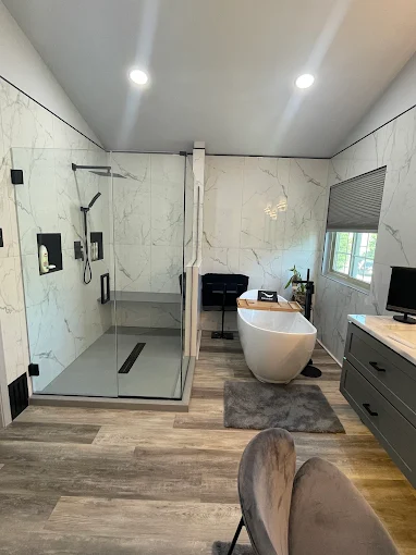 walk-in shower installation services in Southfield, MI