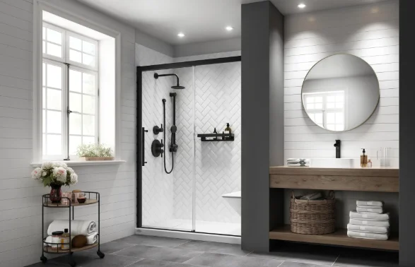 Tub to Walk-In Shower Conversion for Safer Bathrooms